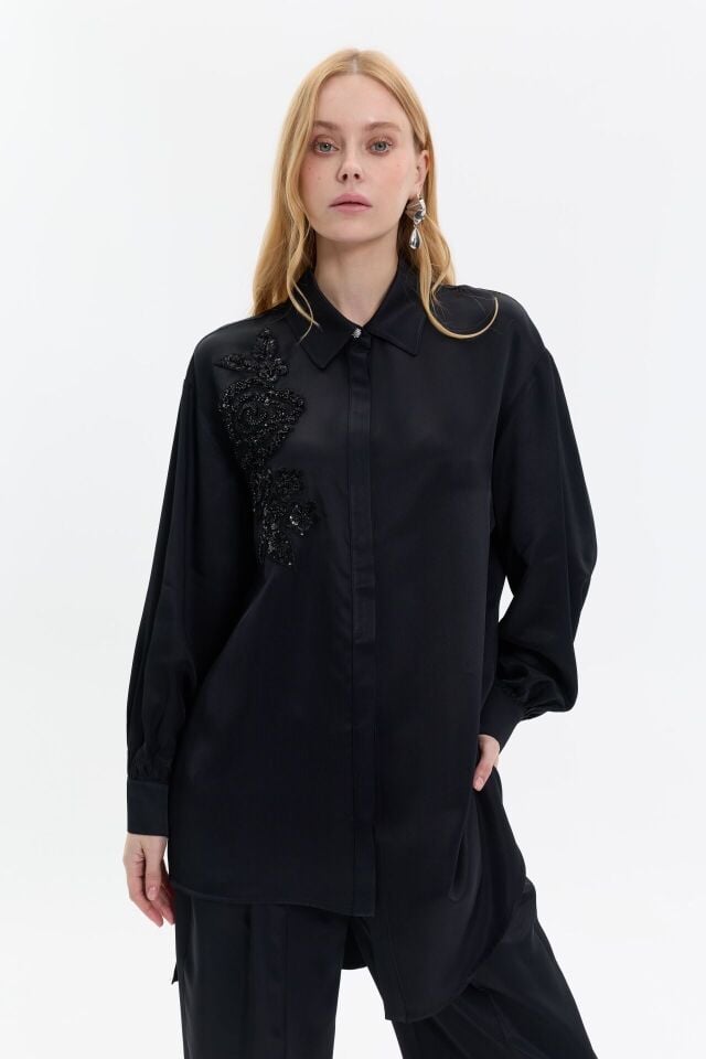 İşleme Detaylı Şık İkili Takım