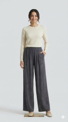 Rahat Kalıp Beli Lastikli Pantalon