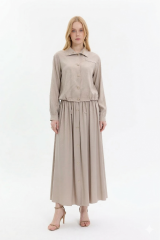 Çıtçıt Detaylı Bomber Ceket Etek Takımı